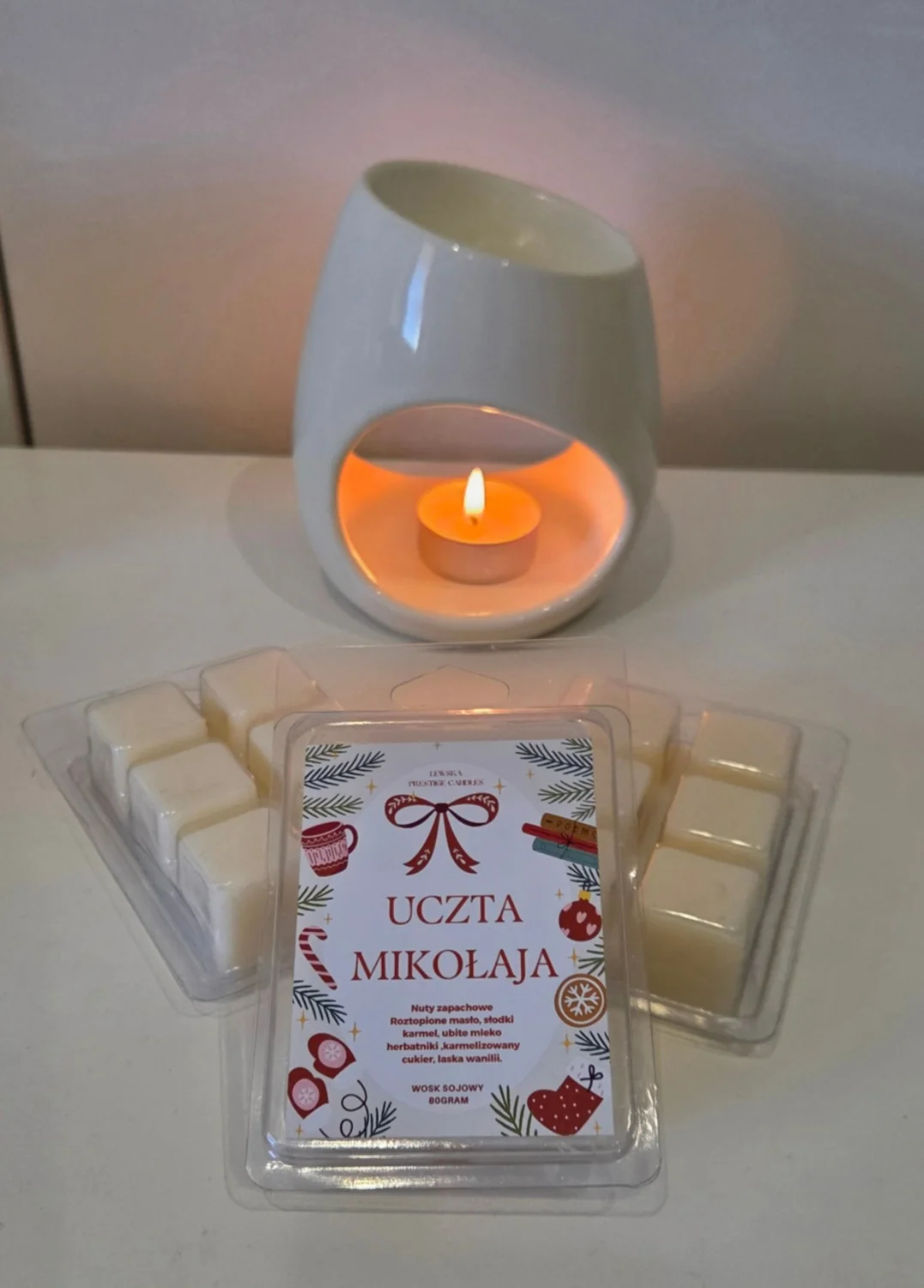 Wosk zapachowy do kominka  Uczta Mikołaja