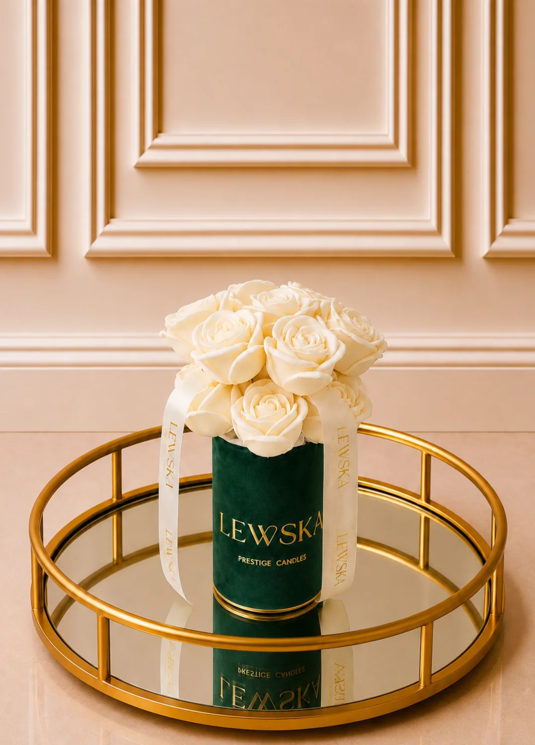 Flowerbox sojowy  S. Kwiaty  mini róże. Kolor pudełka do wyboru