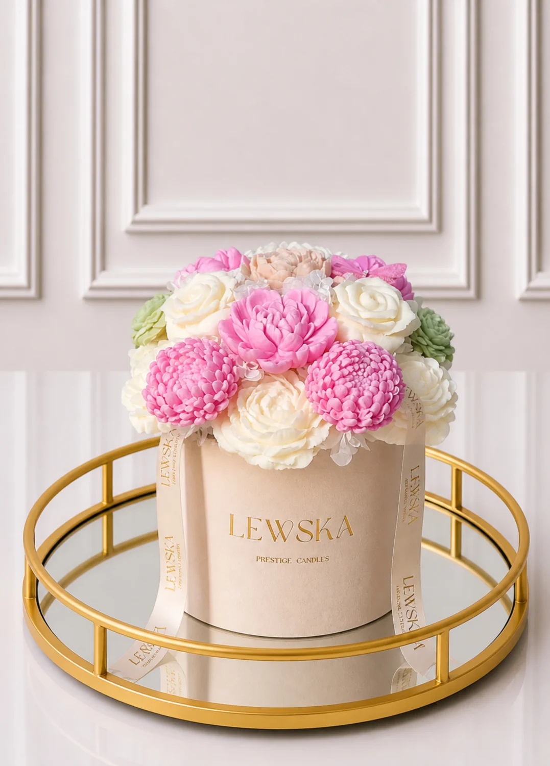 Flowerbox L-mix kolorowych kwiatów. Kolor pudełka do wyboru