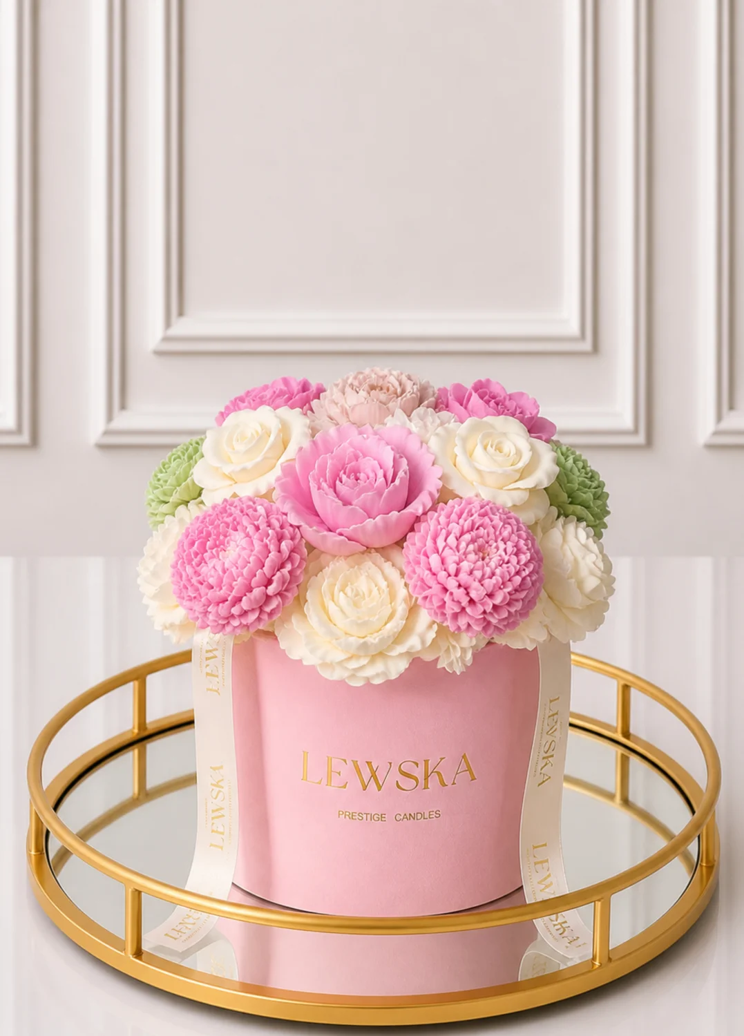 Flowerbox L-mix kolorowych kwiatów. Kolor pudełka do wyboru