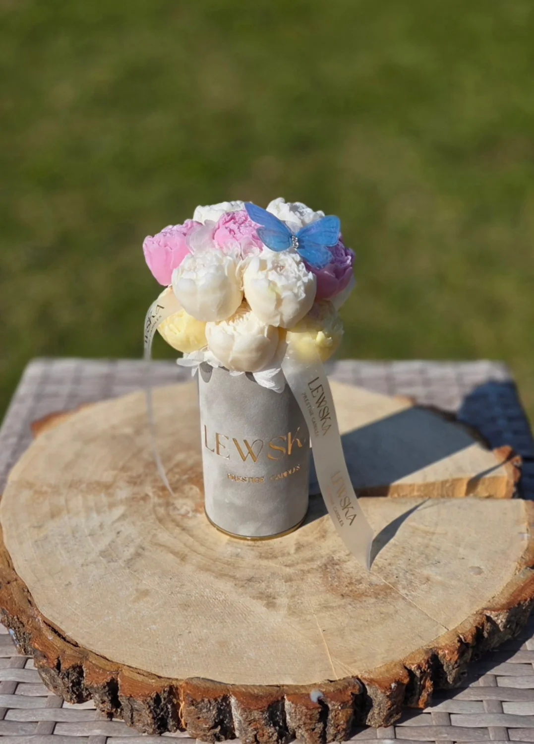 Flowerbox sojowy  S szary wiosna