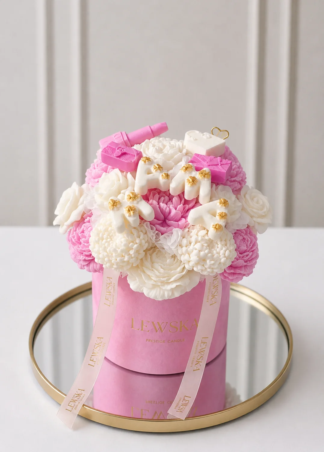 Flowerbox L Dzień Mamy/ Urodziny  róż