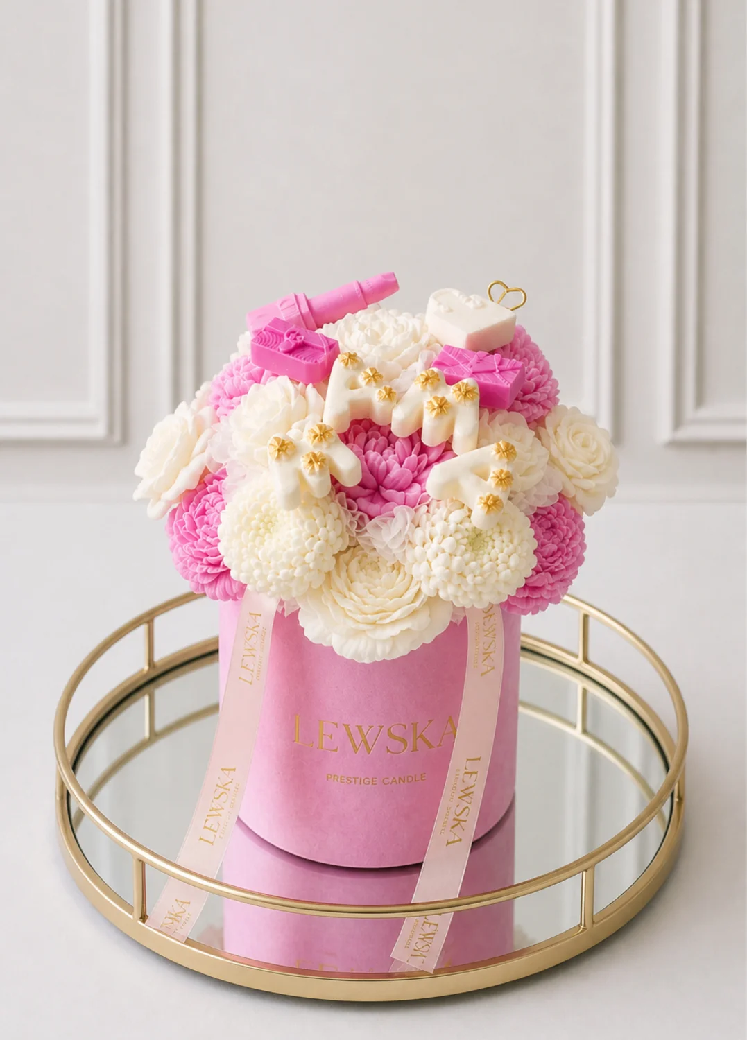 Flowerbox L Dzień Mamy/ Urodziny  róż